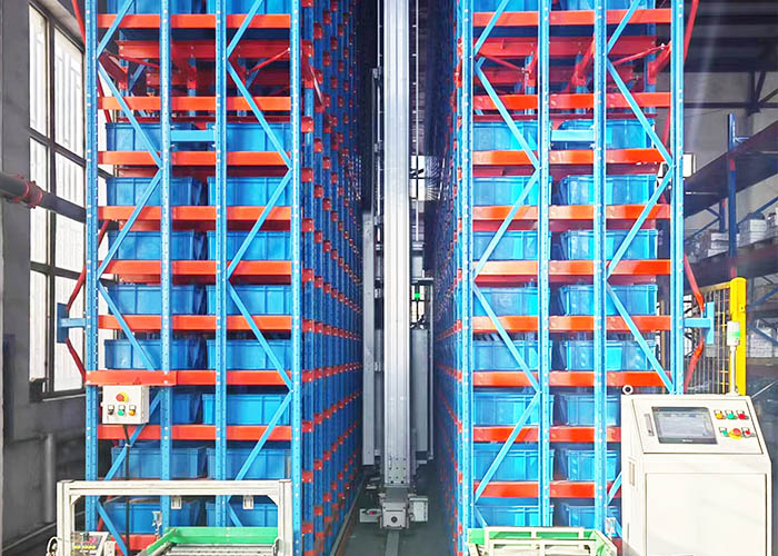 煤礦料箱堆垛機立體庫案例